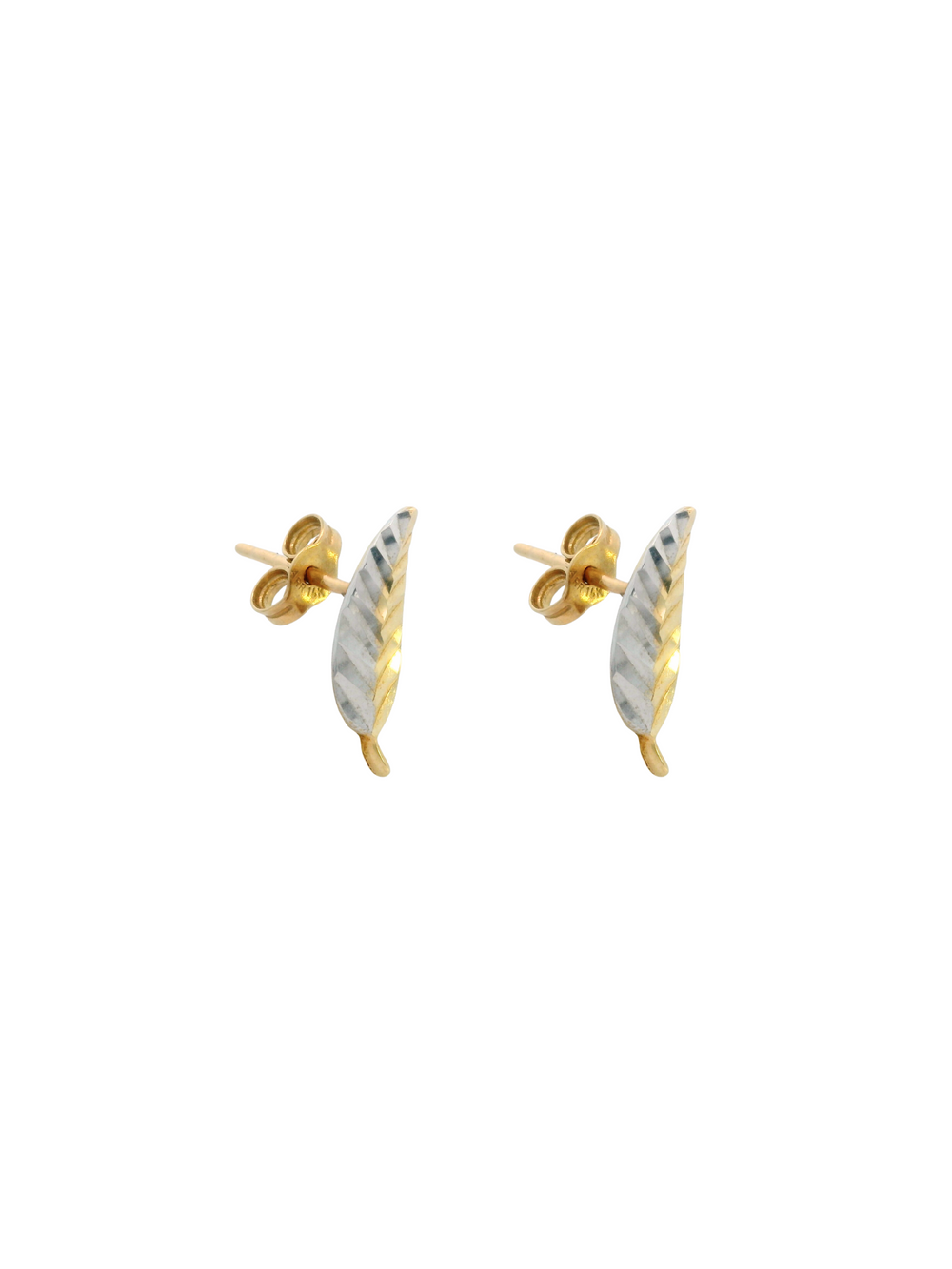 Par Arete Pluma Oro 14K