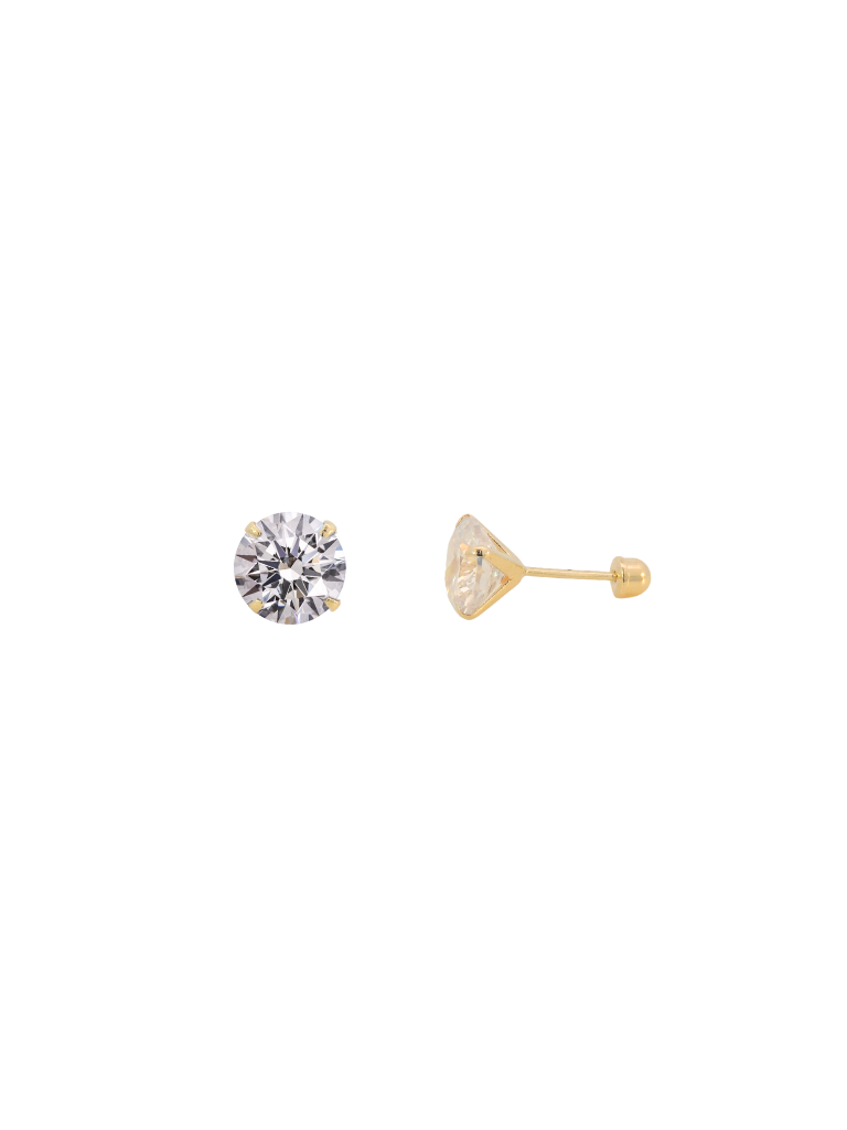 Broquel Zirconia Oro 14k