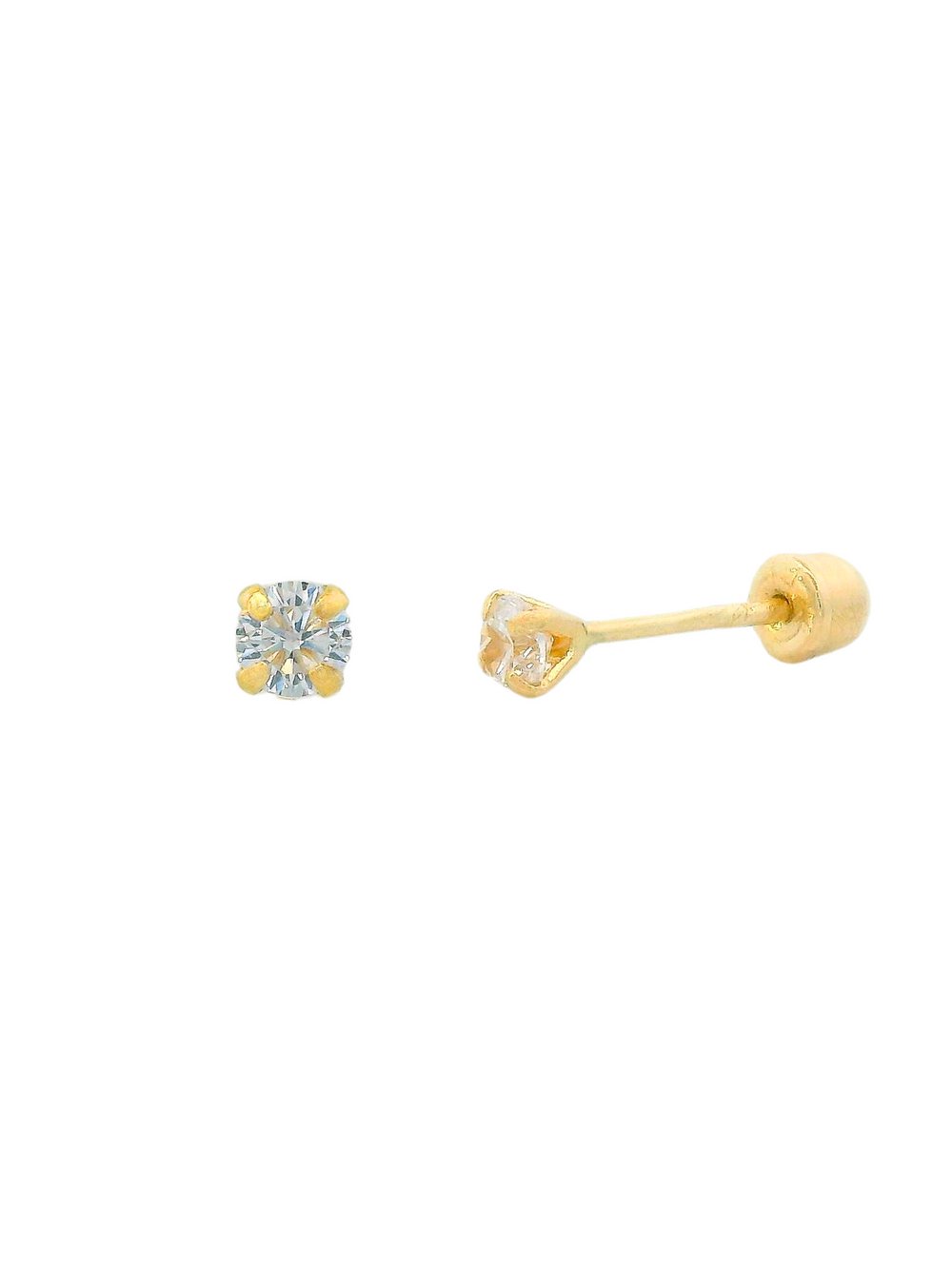 Broquel Zirconia Colores 2 mm Oro 14k