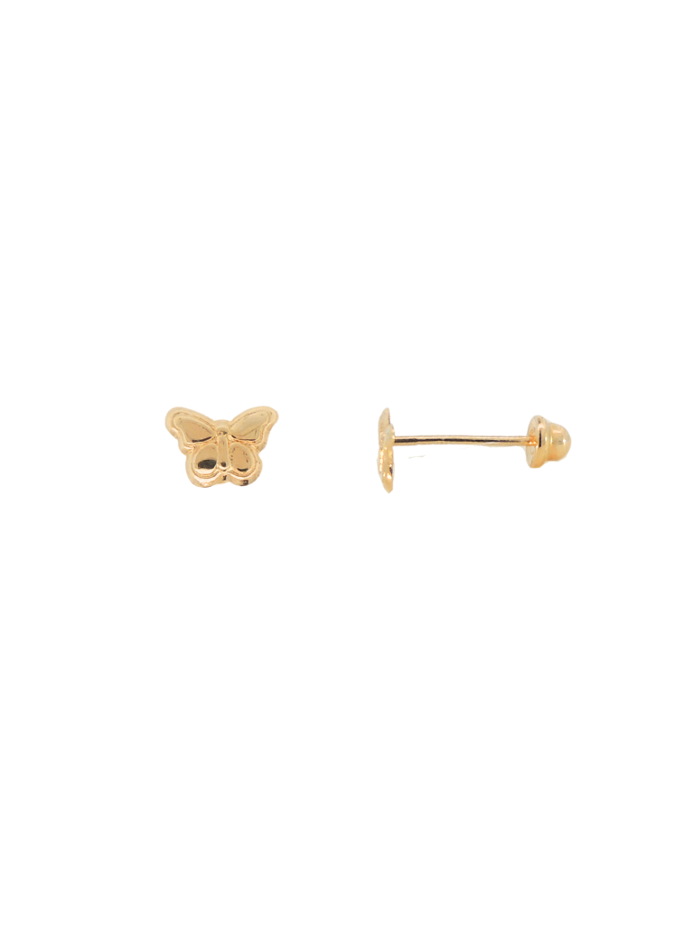Broquel Mariposa Oro 10k