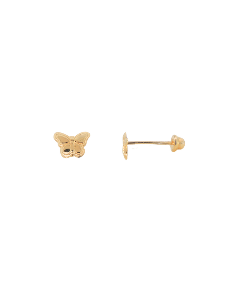 Broquel Mariposa Oro 10k