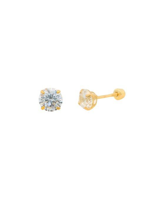 Broquel Zirconia Oro 14k