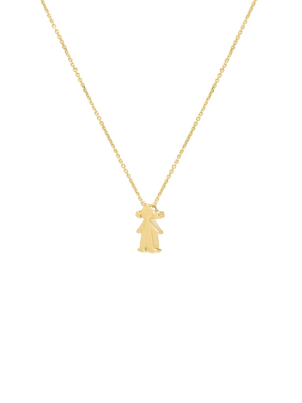 Collar Con Dije Niños Oro 14k