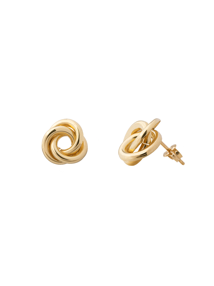 Par Arete Nudo Oro 14k