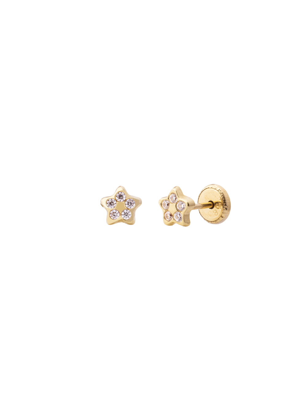Broquel Zirconias Oro 14k
