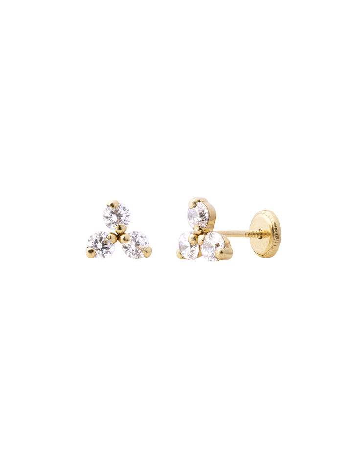 Broquel Zirconias Oro 14k