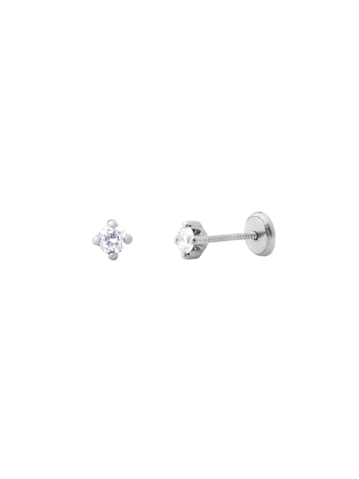 Broquel Oro Blanco 14k