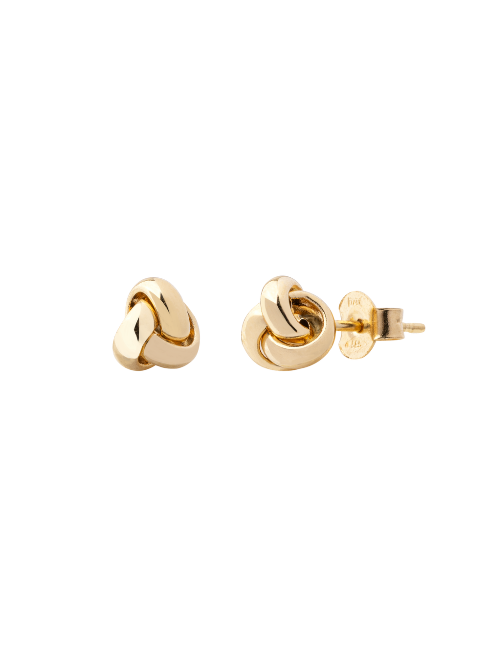 Par Arete Nudo Oro 14k