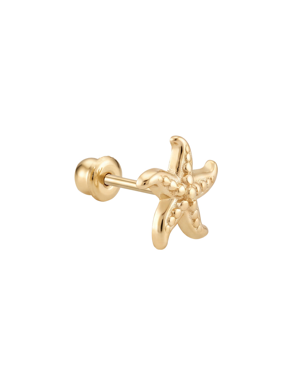 Broquel Mini Estrella De Mar Oro 10k