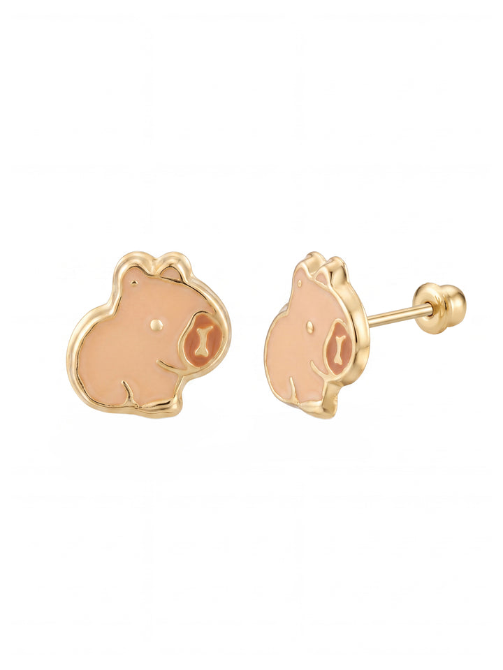 Broquel Capibara Oro 10k