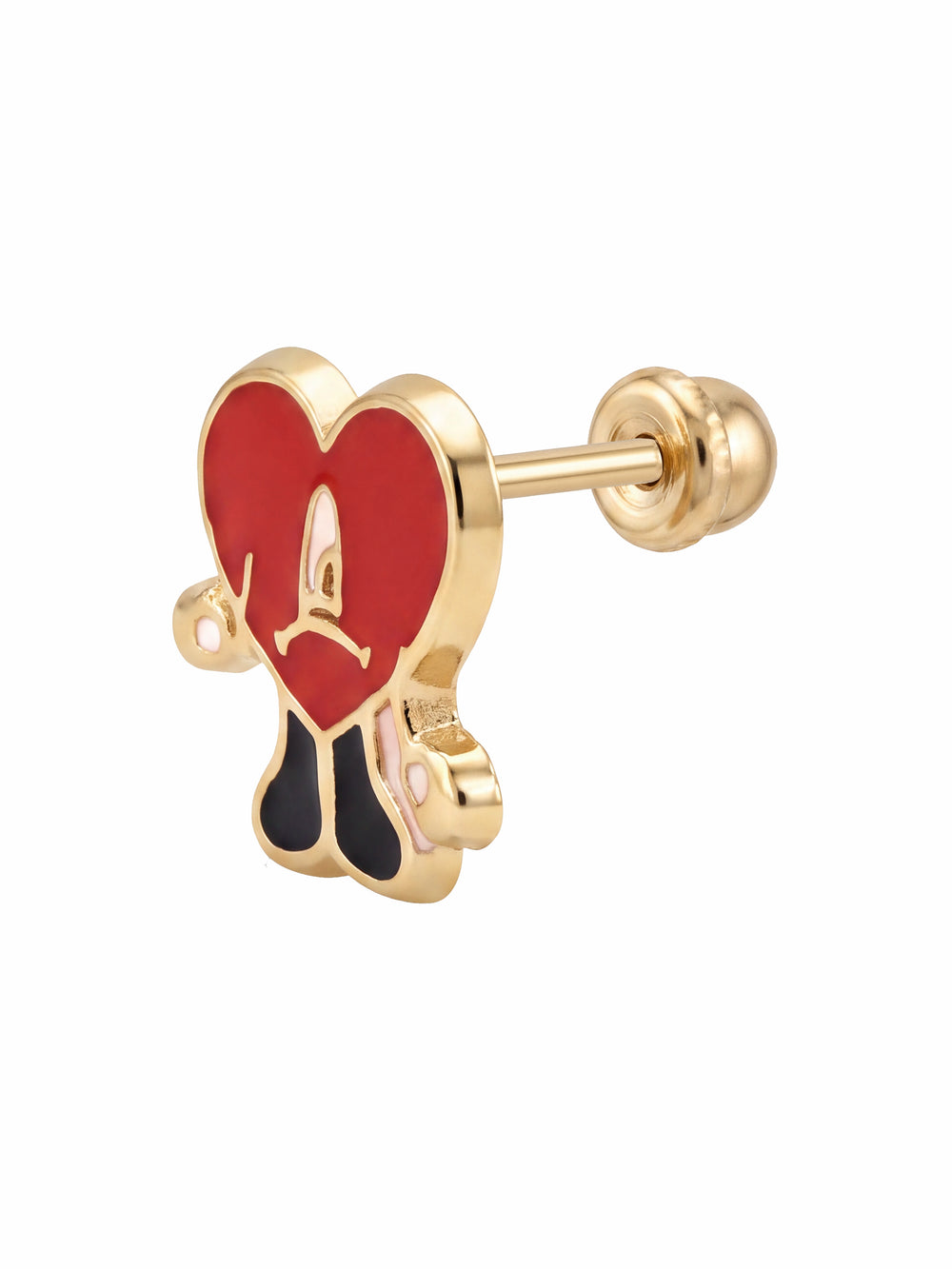 Broquel Corazon Bad Bunny Oro 10k