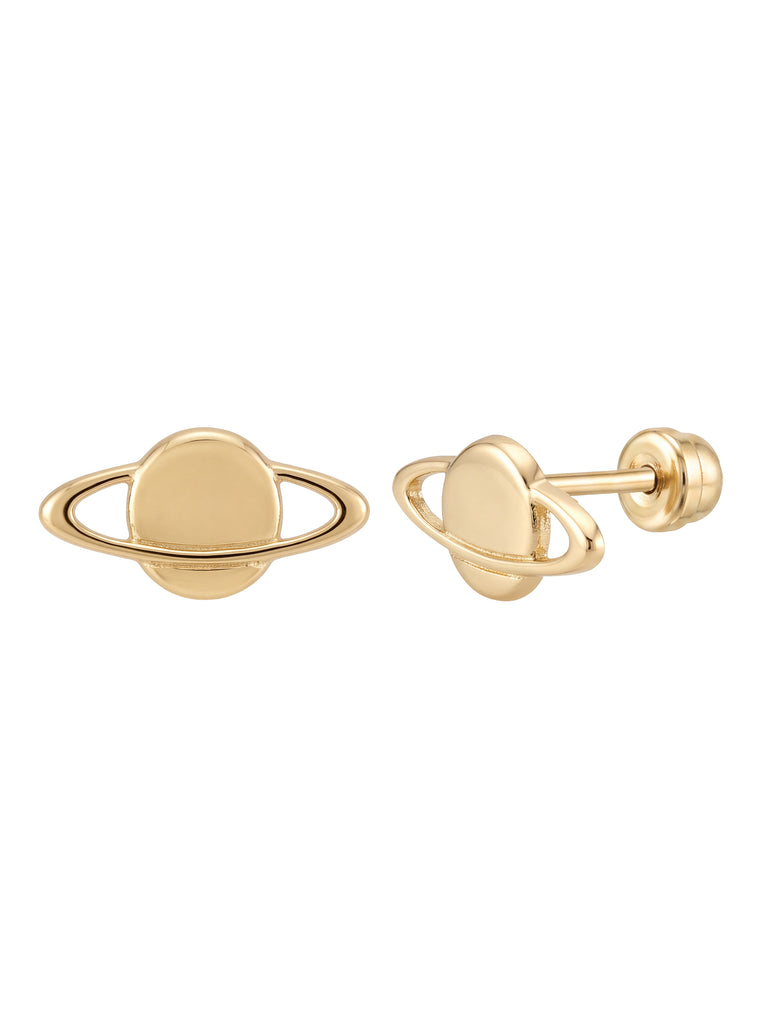Broquel Planeta Saturno Oro 10k