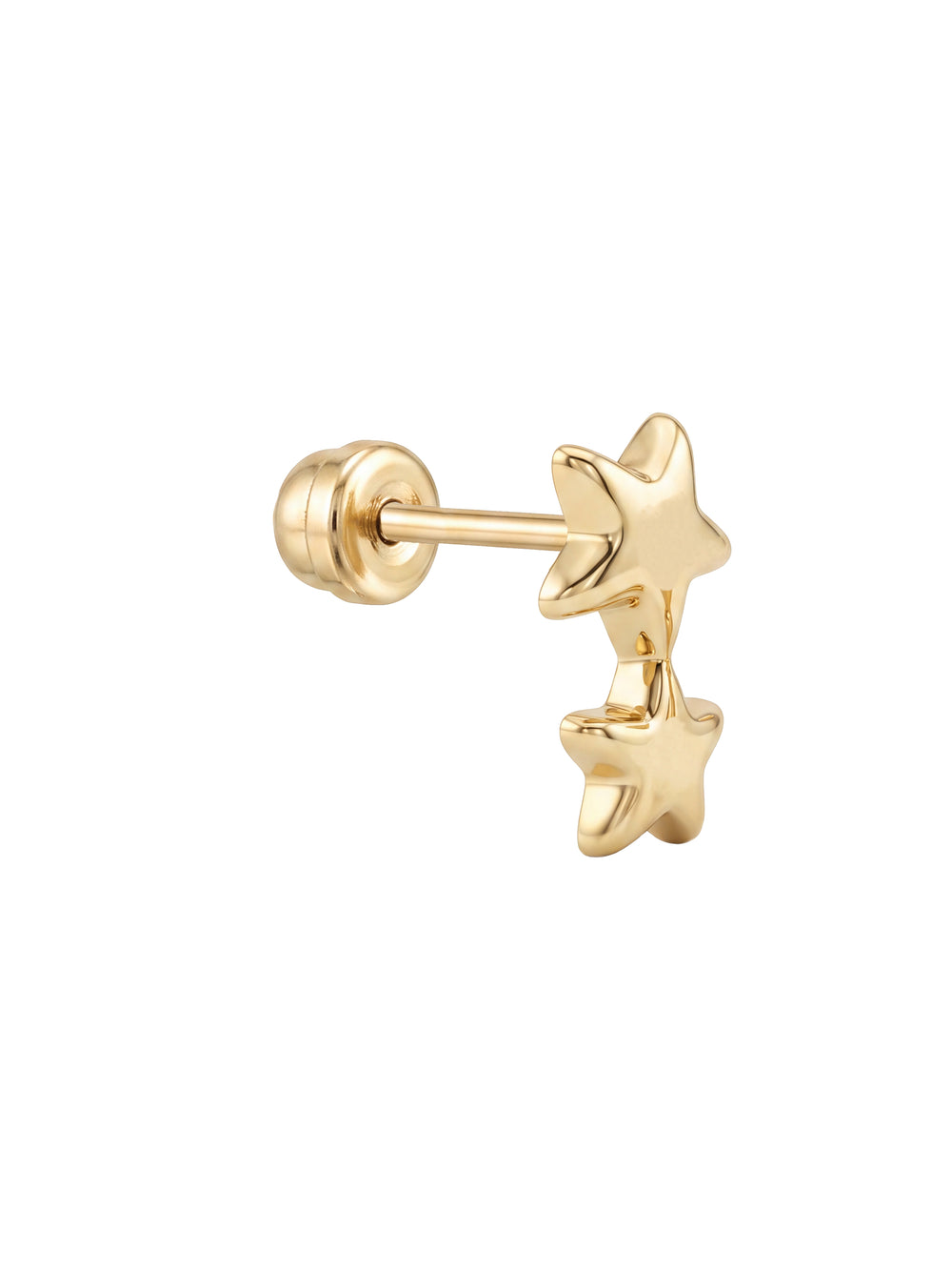 Broquel Doble Estrella Oro 10k