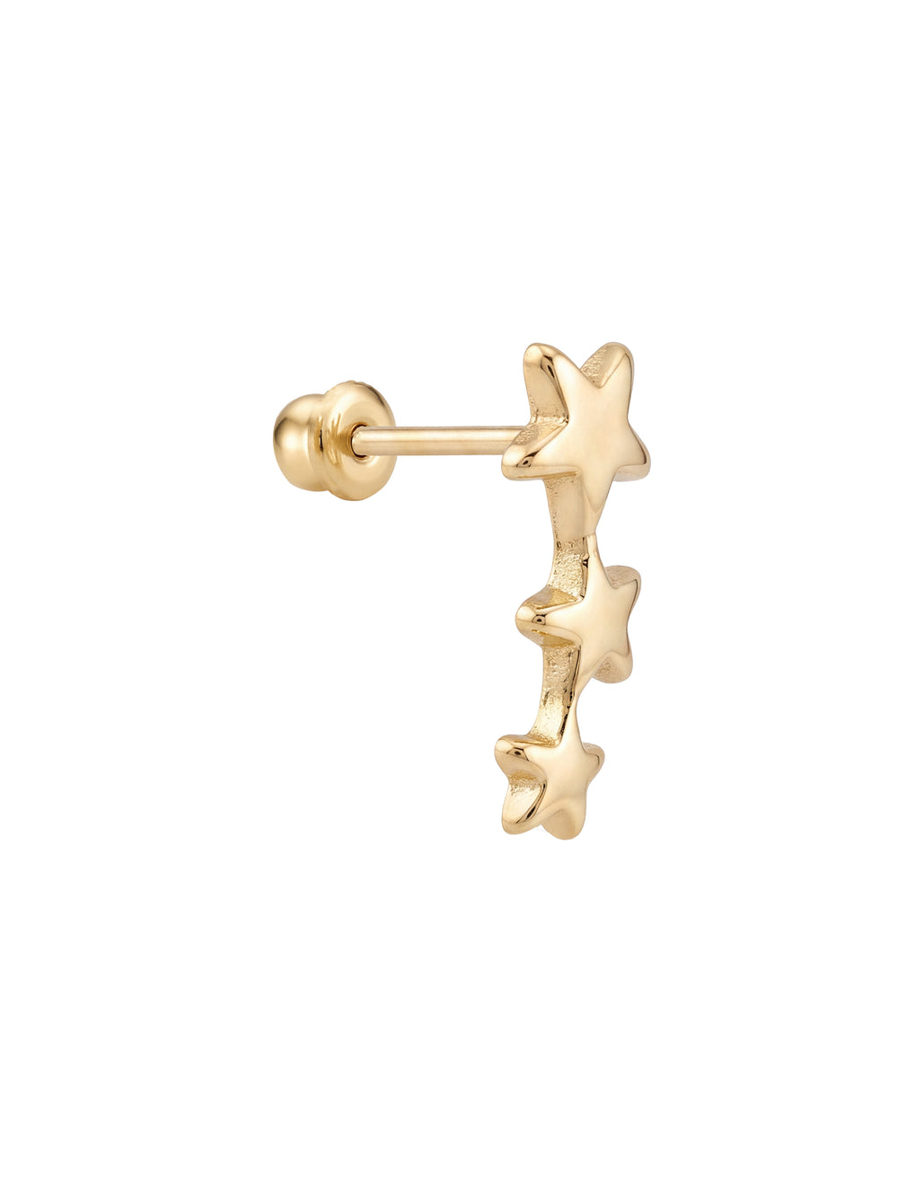 Broquel Triple Estrella Oro 10k