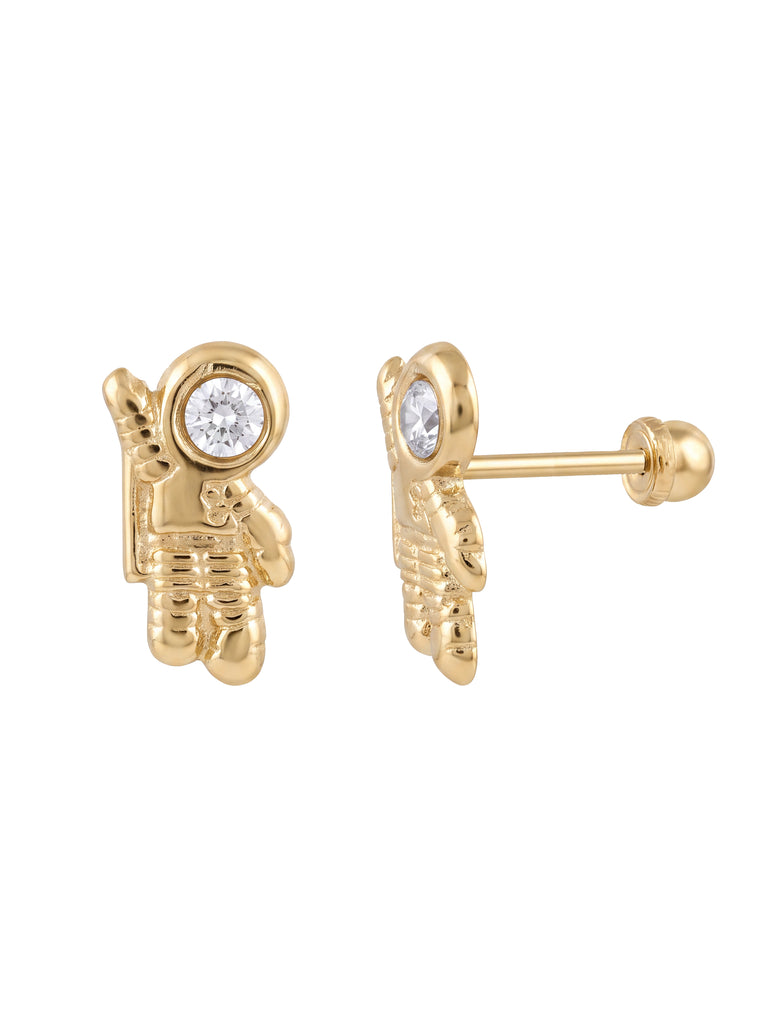 Broquel Astronauta Oro 10k