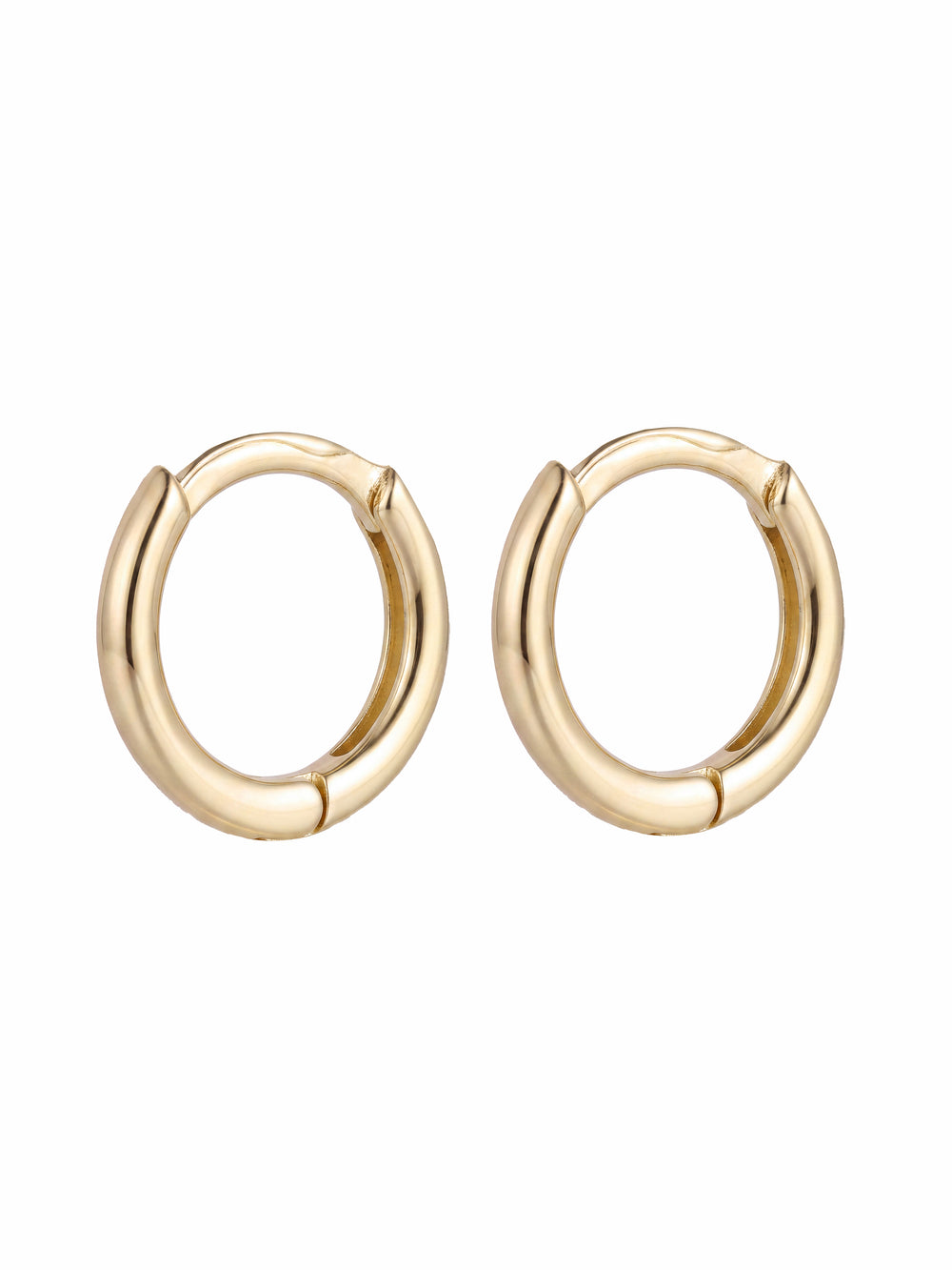 Mini Arracada Lisa 8 mm Oro 10k