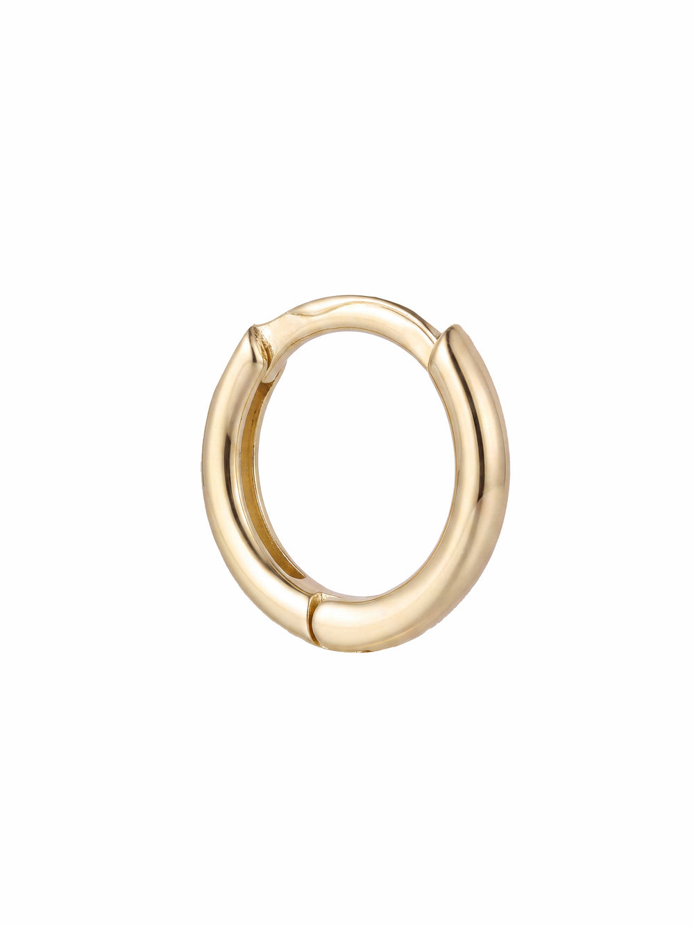 Mini Arracada Lisa 8 mm Oro 10k
