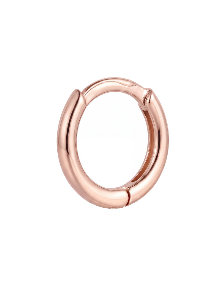 Mini Arracada Lisa 9 mm Oro 10k