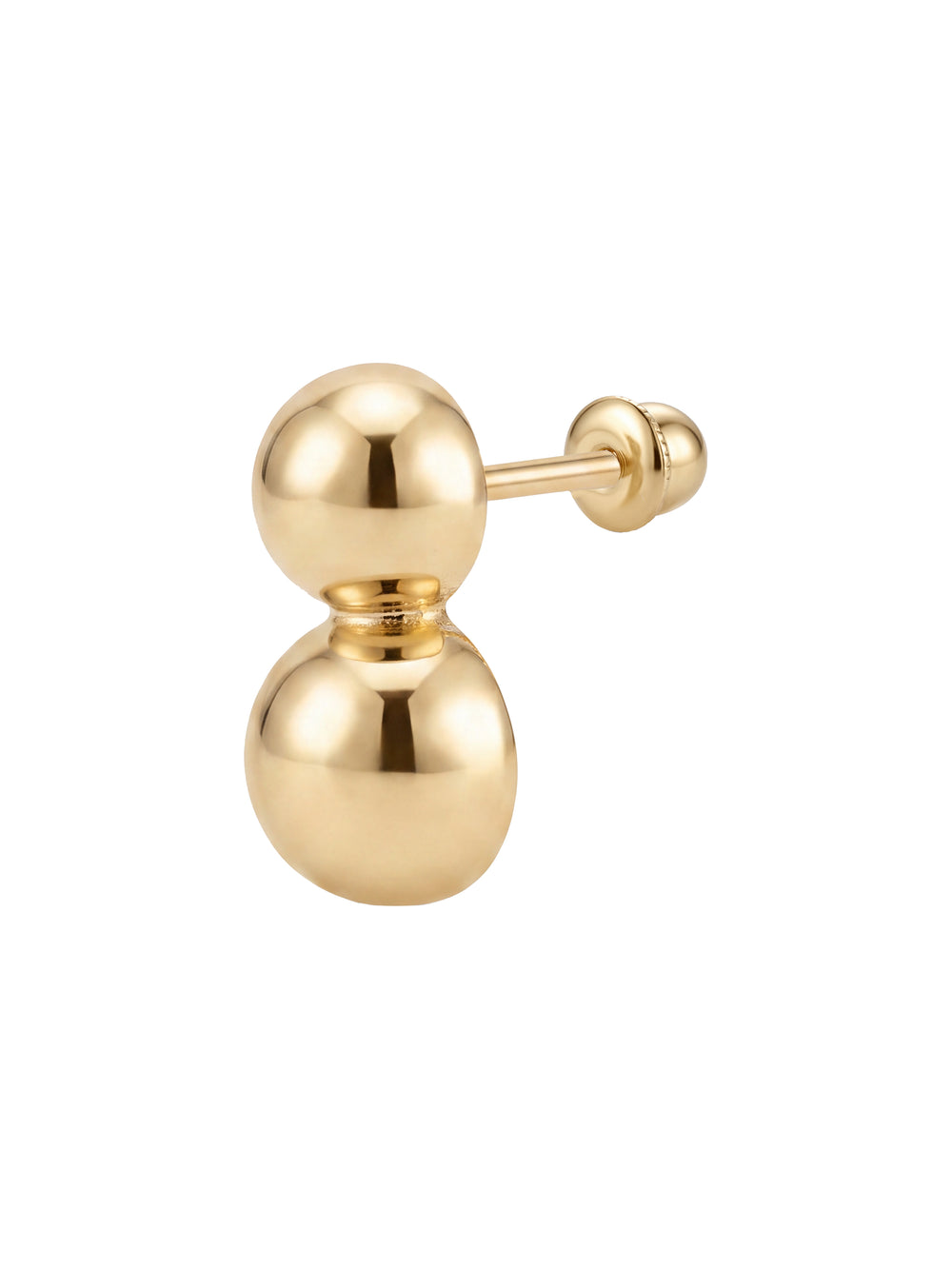 Broquel Doble Bolita Oro 10k