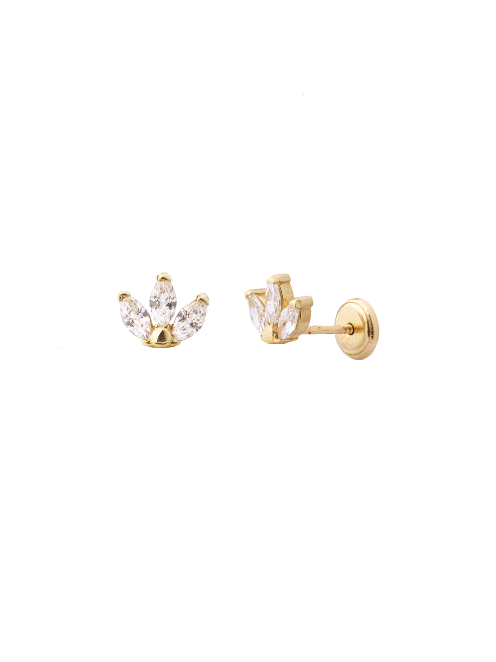 Broquel Zirconias Oro 14k