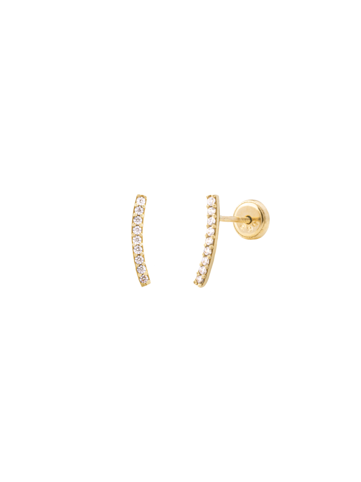 Broquel Zirconias Oro 14k