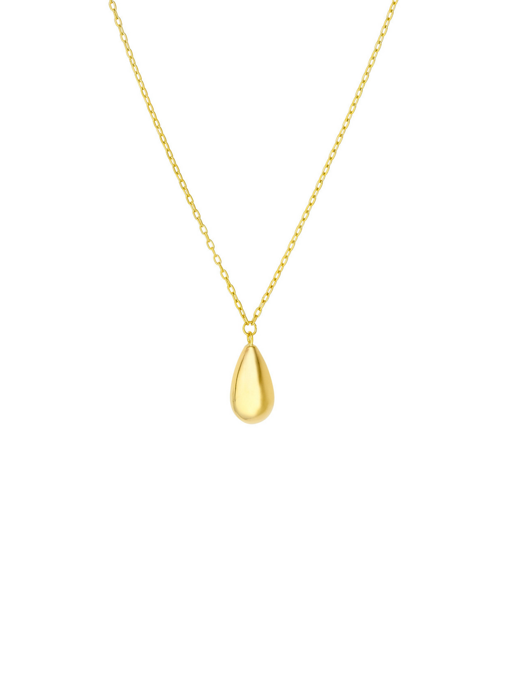 Collar Con Gota Oro 14k