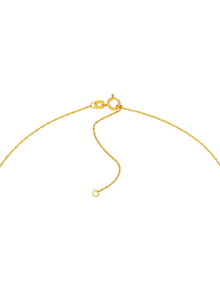 Collar Dije Cruz Redonda Oro 14k