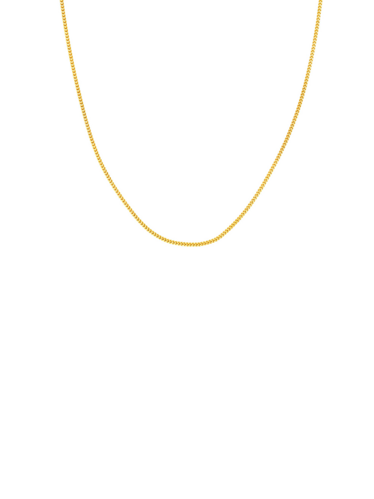 Collar Cadena Tejida 1.5 mm Oro 14k