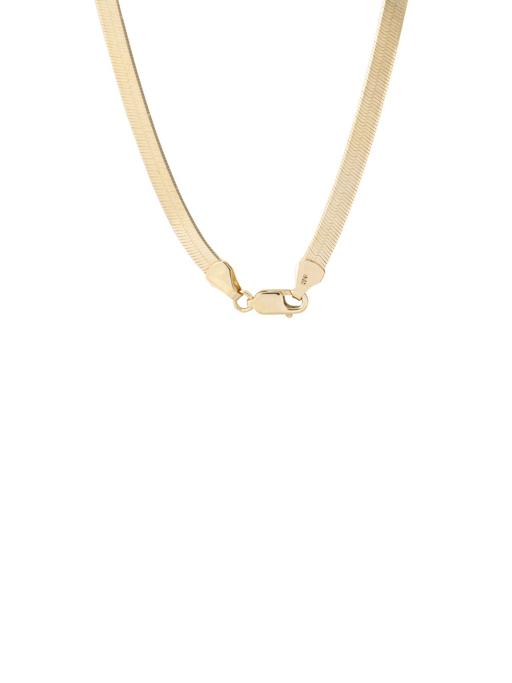 Cadena Planchada 4mm Oro 14k