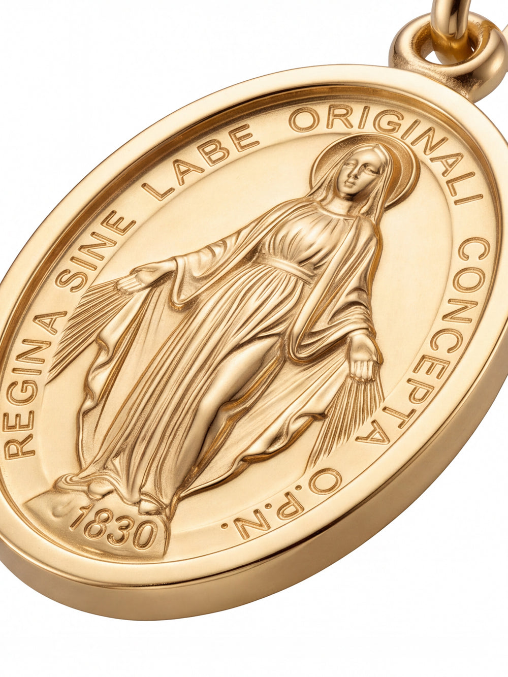 Dije Virgen Milagrosa 19 mm Oro 14k