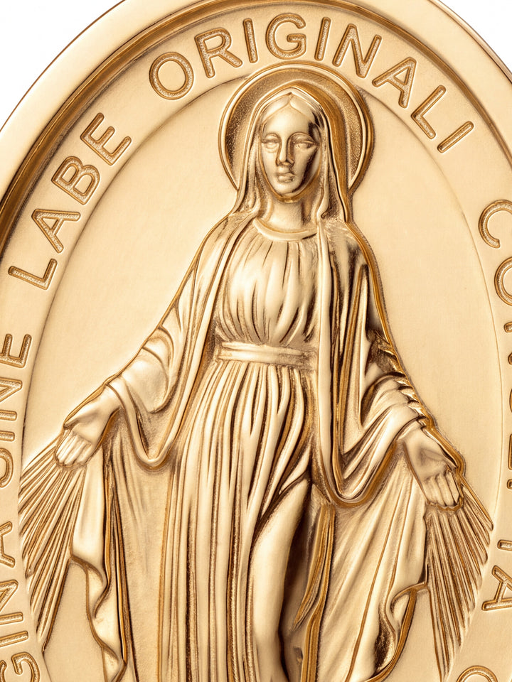 Dije Virgen Milagrosa 19 mm Oro 14k