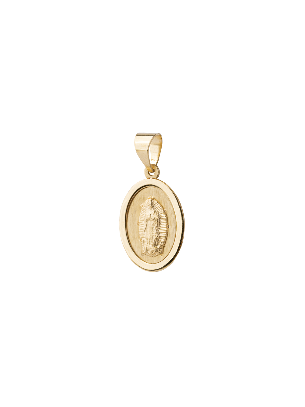 Dije Virgen Ovalada 16 mm Oro 14k
