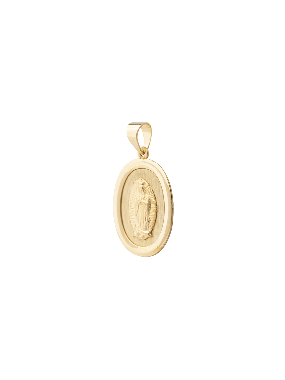 Dije Virgen Ovalada 20 mm Oro 14k
