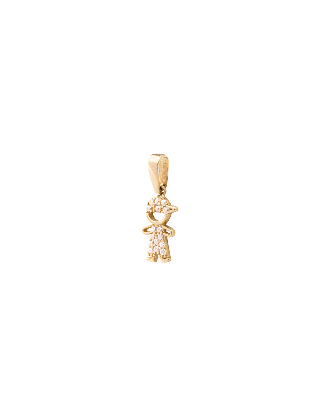 Dije Niños Zirconias Oro 14k