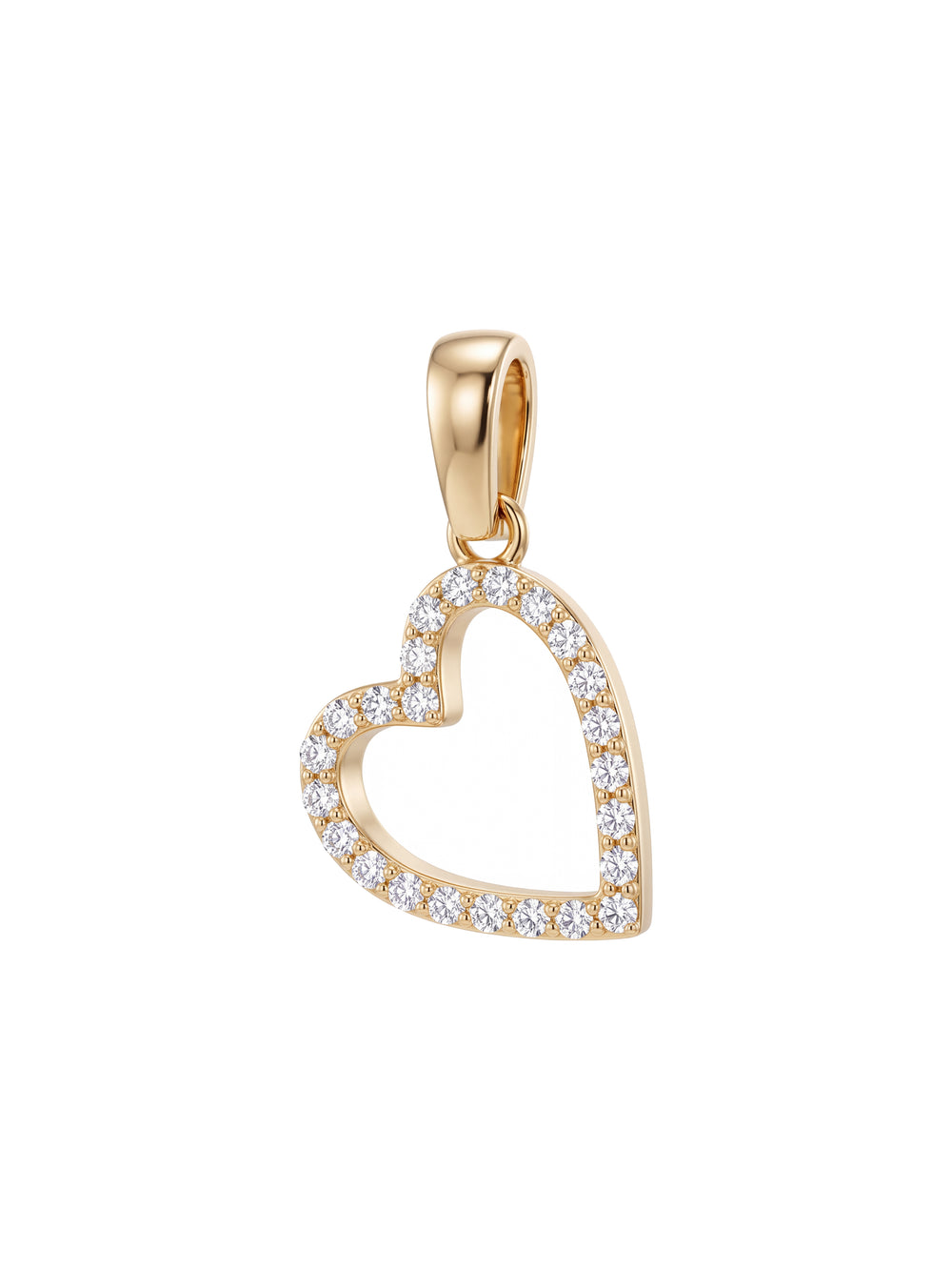 Dije Contorno Corazón Oro 14k
