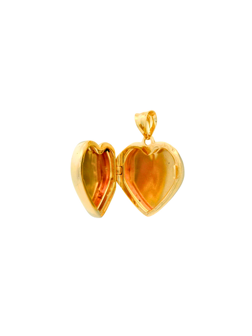 Dije Corazon Relicario Oro 14k