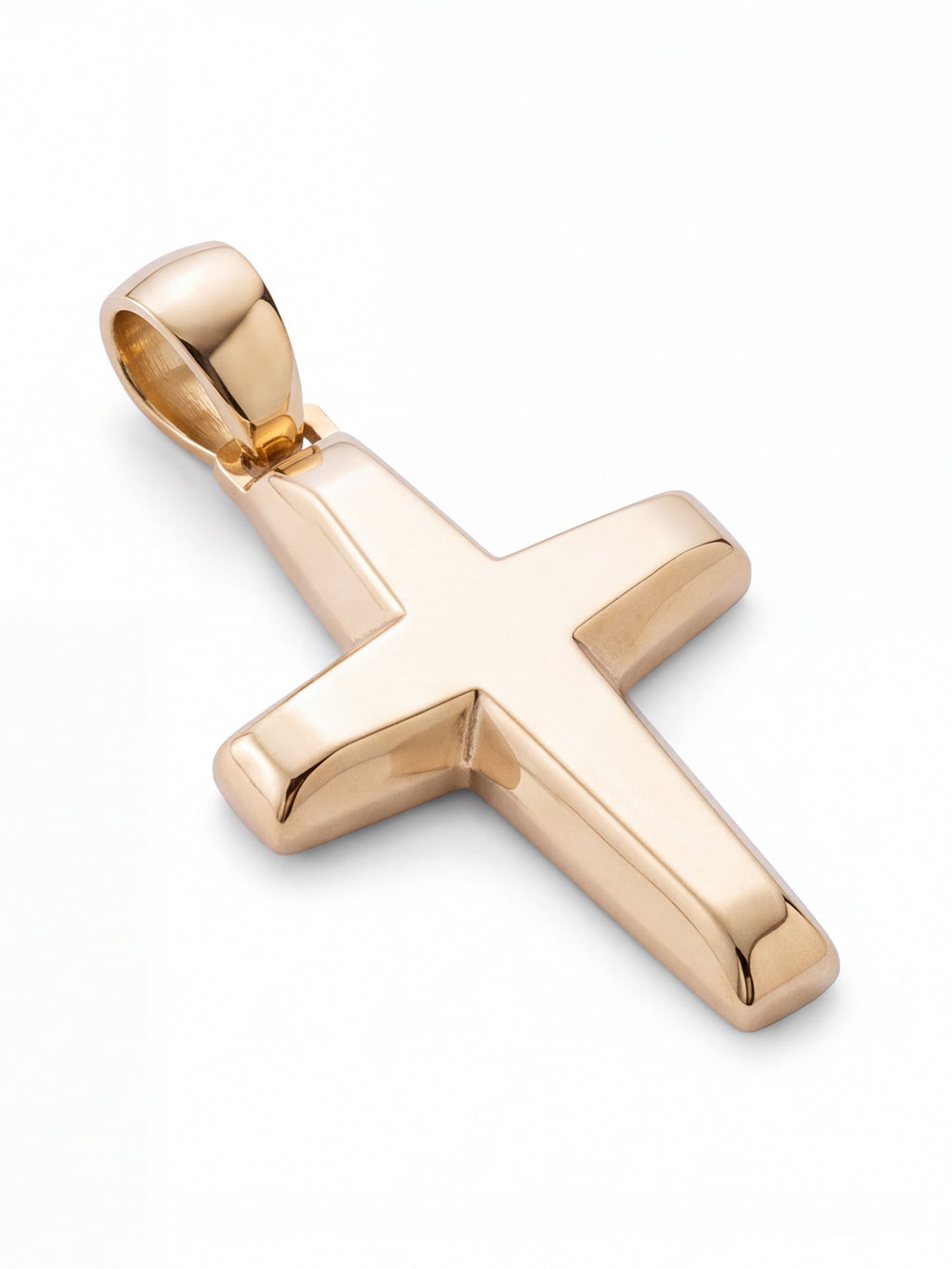 Dije Cruz Redonda 26 mm Oro 14k