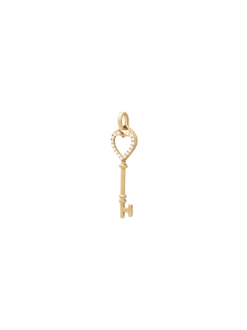 Dije Llave Corazon Oro 14k