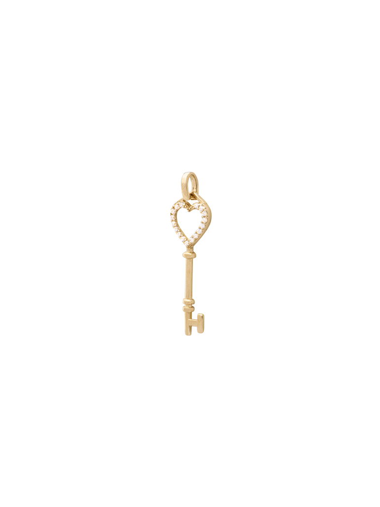 Dije Llave Corazon Oro 14k
