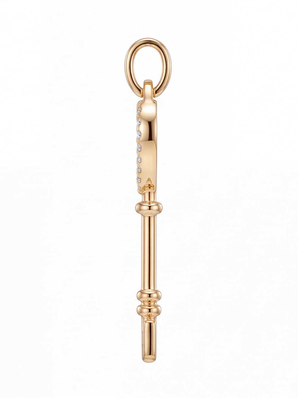 Dije Llave Corazon Oro 14k