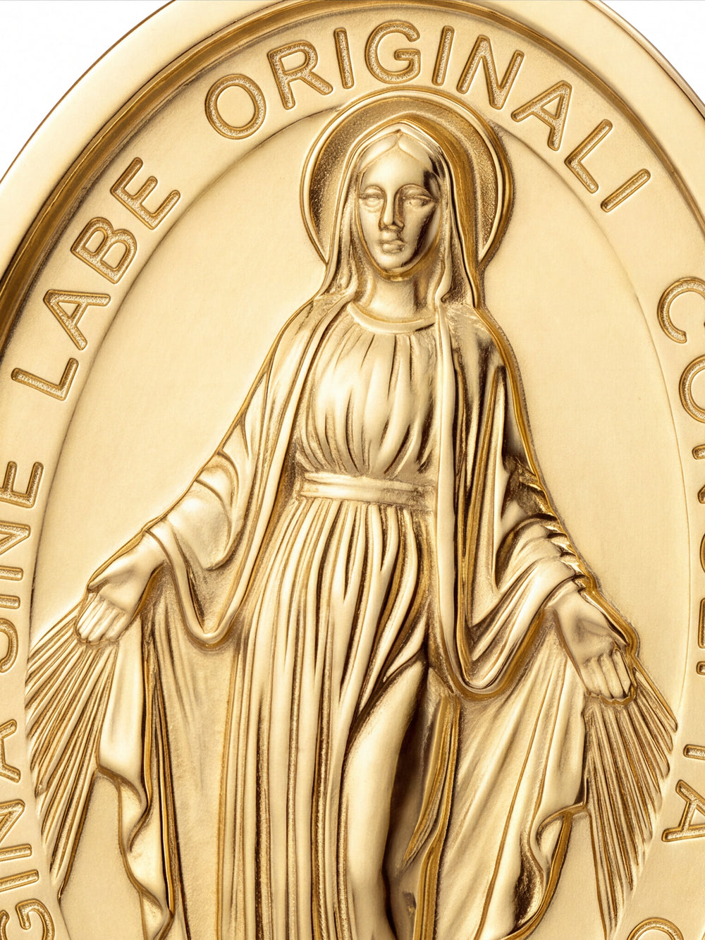 Dije Virgen Milagrosa 17 mm Oro 14k
