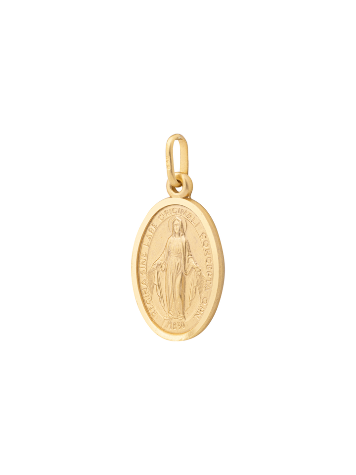 Dije Virgen Milagrosa 21 mm Oro 14k