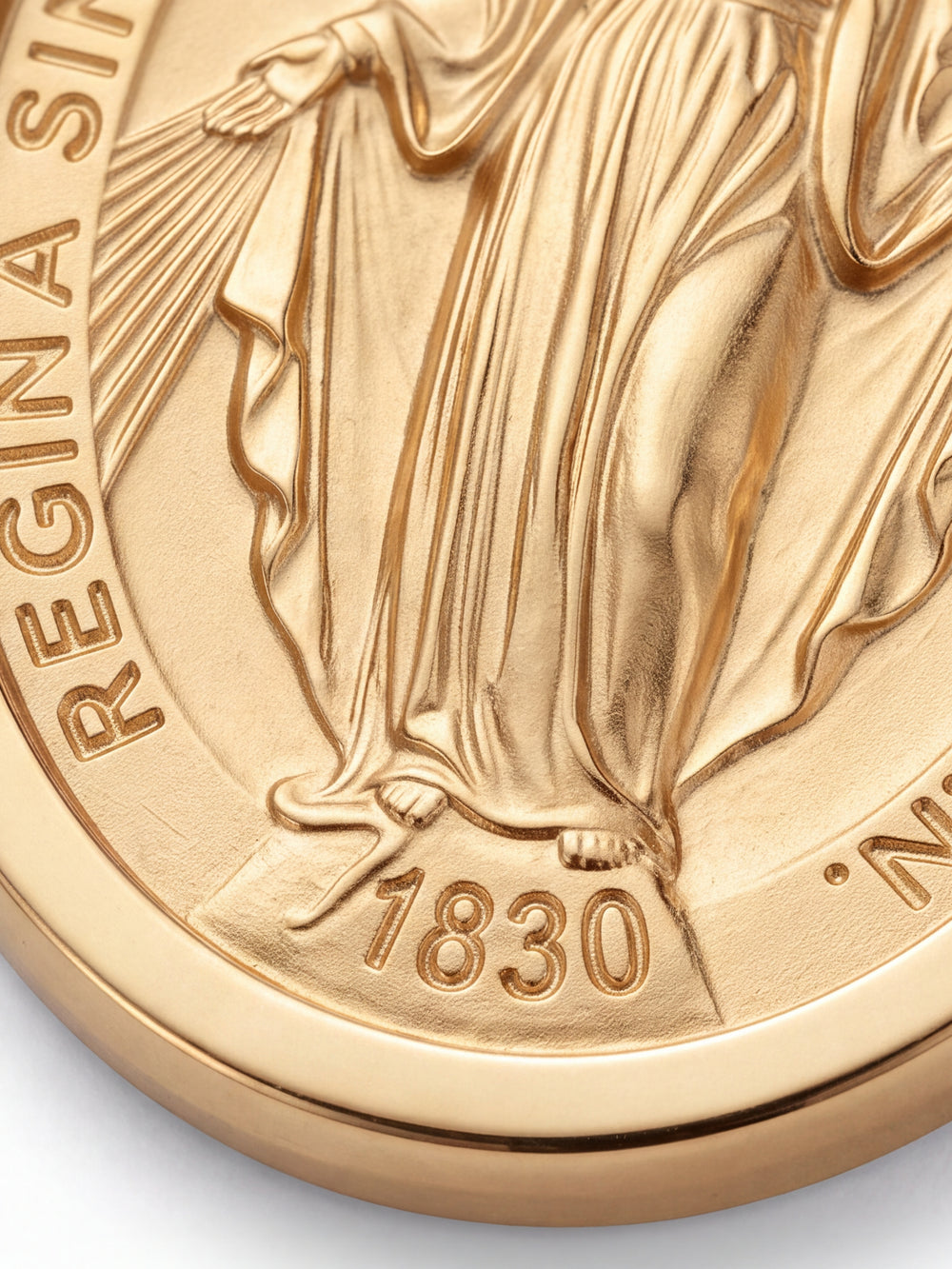 Dije Virgen Milagrosa 21 mm Oro 14k