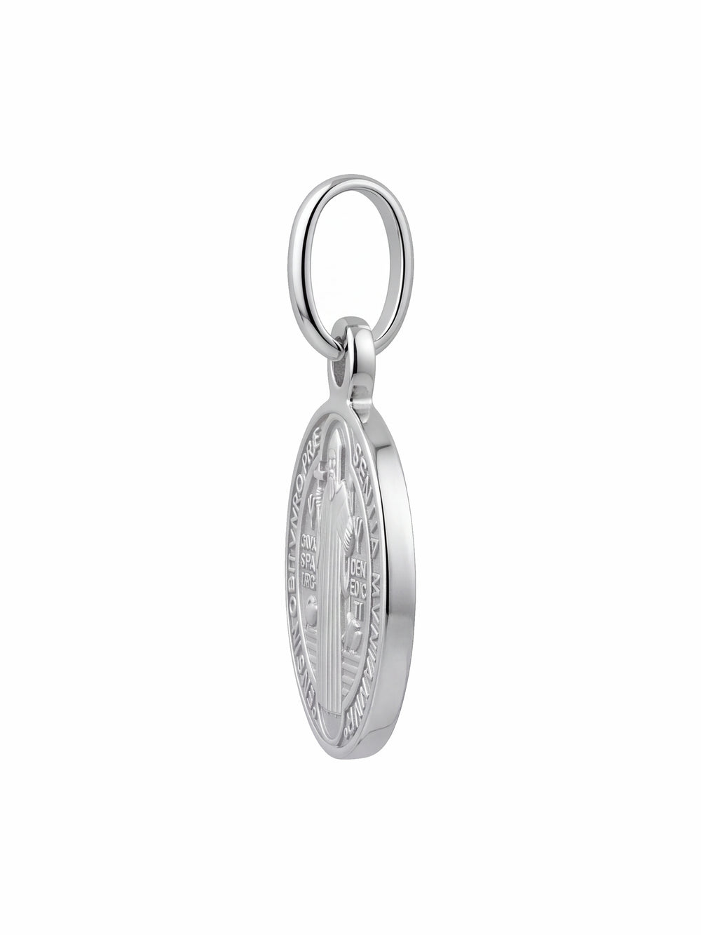 Dije Redondo San Benito 15 mm Oro 14k