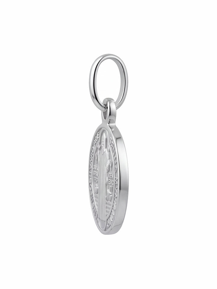 Dije Redondo San Benito 15 mm Oro 14k