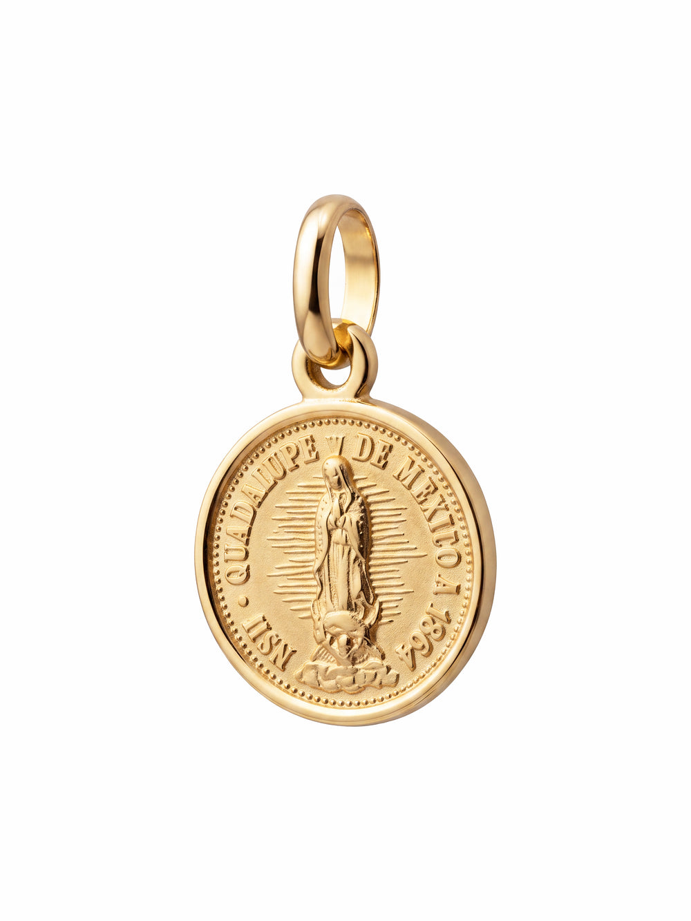 Dije Virgen De Guadalupe 15 mm Oro 14k