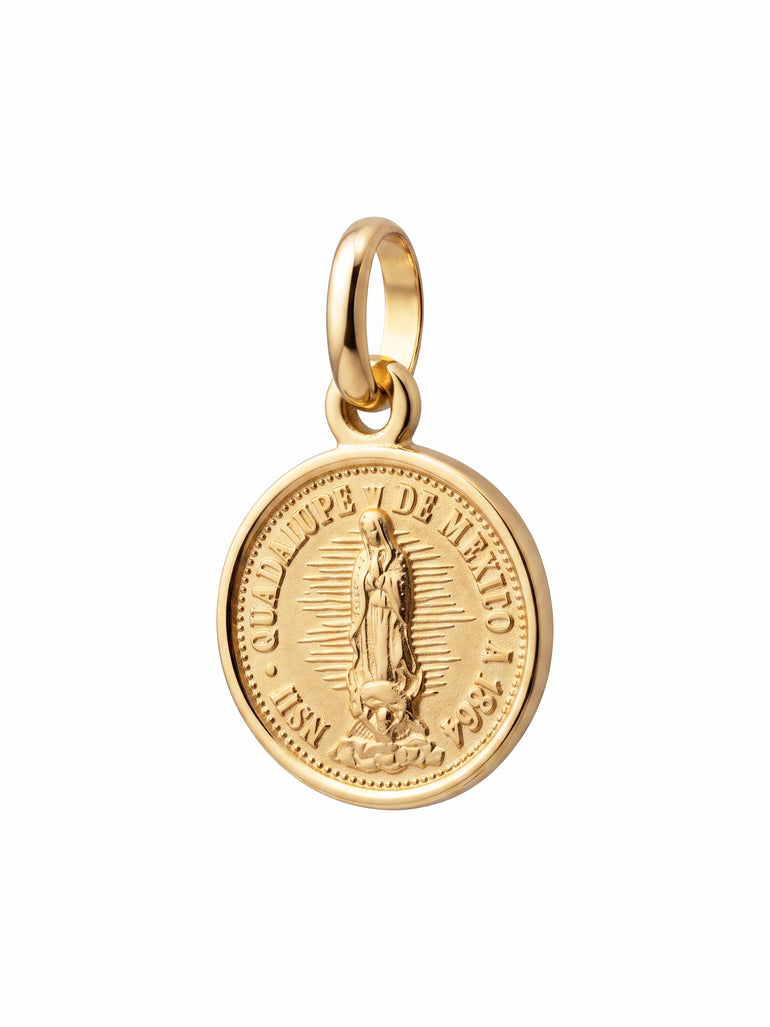 Dije Virgen De Guadalupe 15 mm Oro 14k