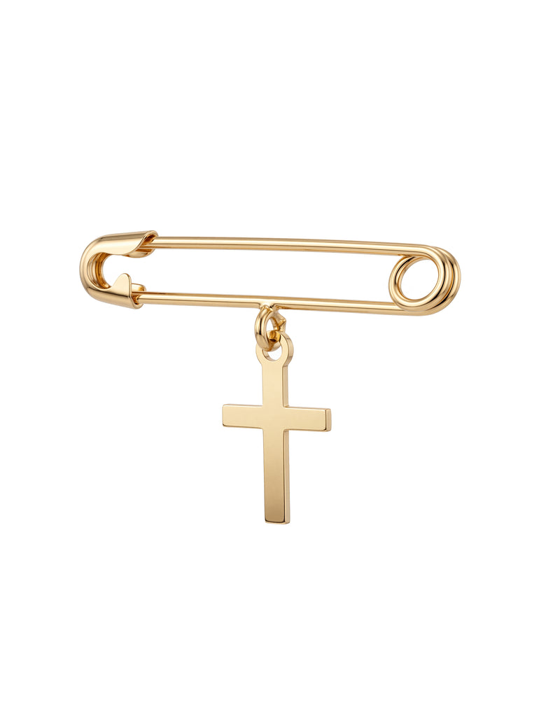 Segurito Con Dije Cruz Oro 14k