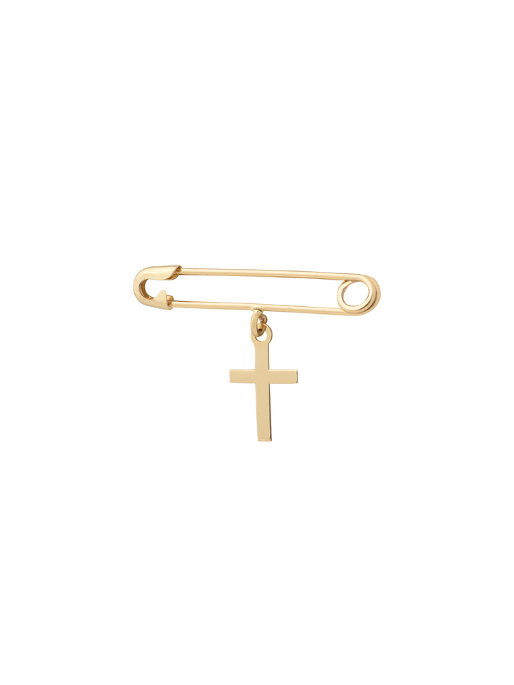 Segurito Con Dije Cruz Oro 14k