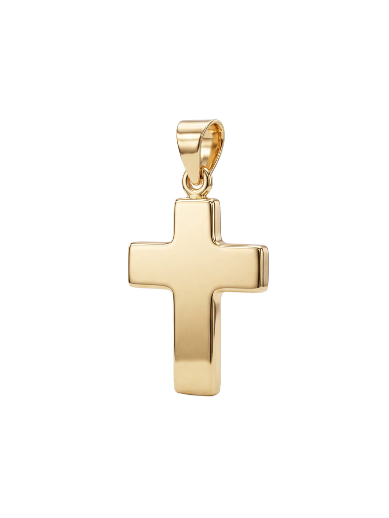 Dije Cruz Plana Lisa Oro 10k
